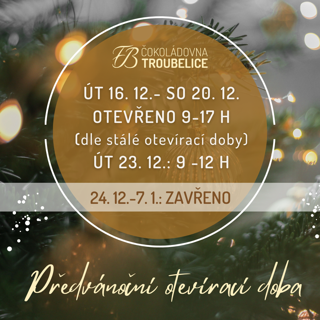 předvánoční otevírací doba 2025